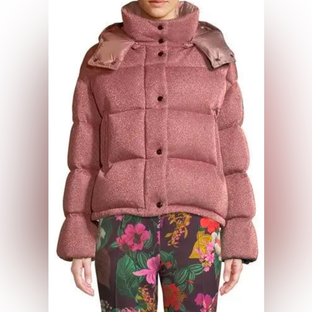 Moncler Metallic Camille Puffer Coat